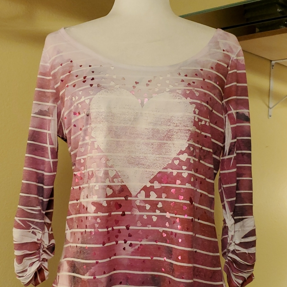 Heart top with layered bottom sz med